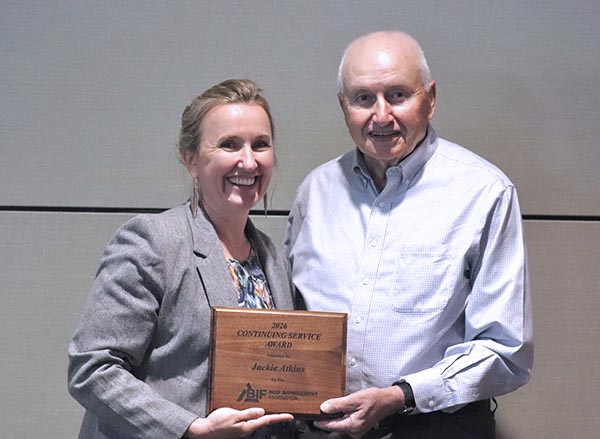 Dr. Jackie Atkins Receives BIF Continuing Service Award